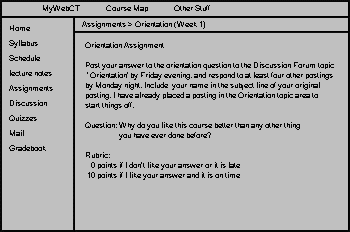 Design sketch CIS 123 online course