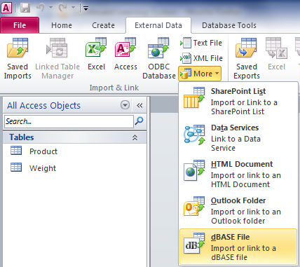 Importing data from an external file