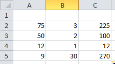 result of copying a formula
