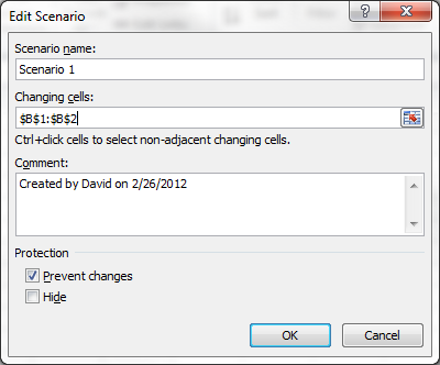 creating a scenario