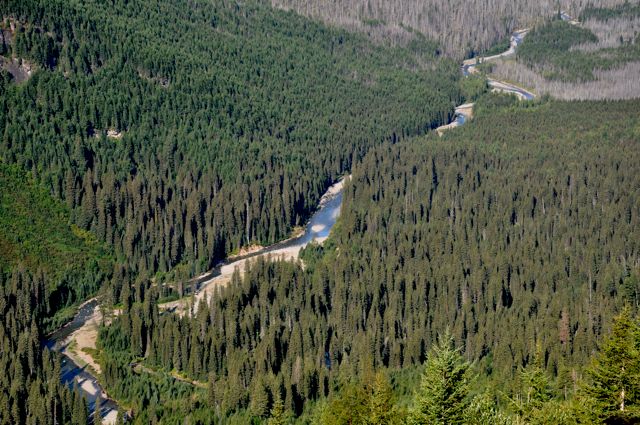 Valley view from Going-to-the-Sun Road