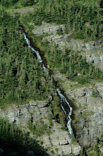 Waterfall from Going-to-the-Sun Road