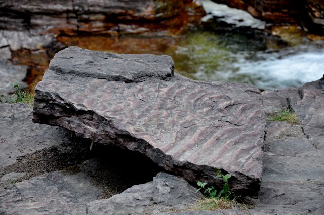 Ripples in rock