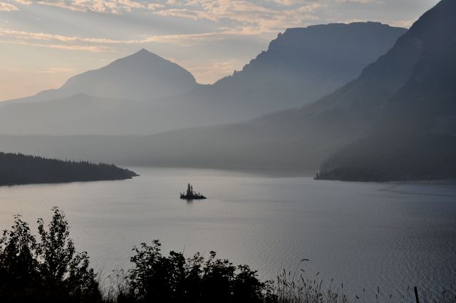 Wild Goose Island on a smoky morning