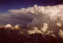 Thunderstorm over Chicago (aerial view)